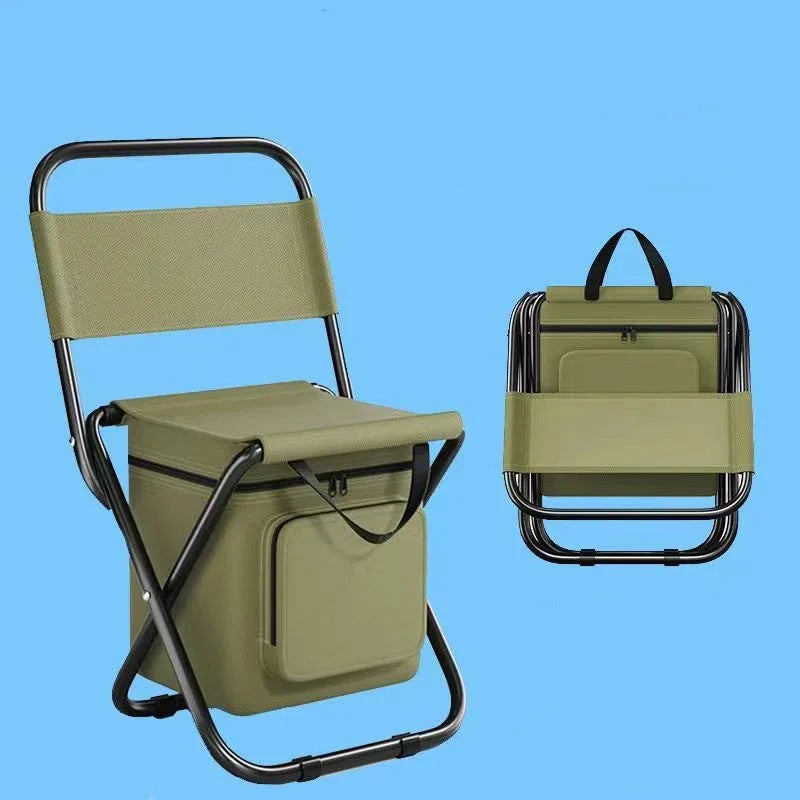 LuxeNest Silla Plegable Portátil Desmontable | Silla de camping ultraligera para viajes sin complicaciones, pesca y picnics.
