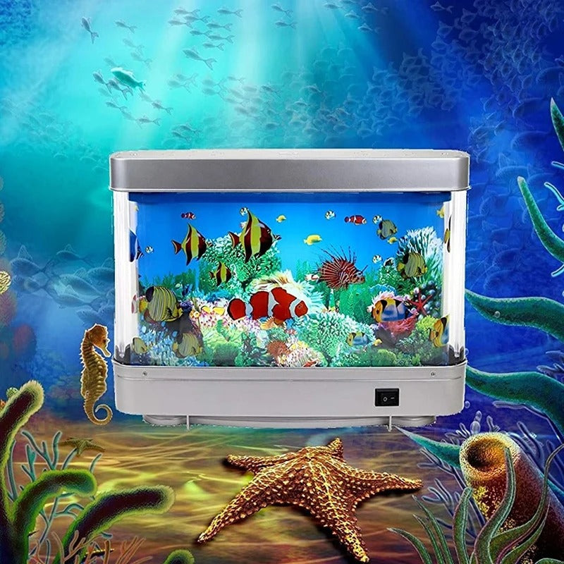 Lámpara LED AquaHaven para acuarios | Luz de acuario relajante con exhibición de peces tropicales